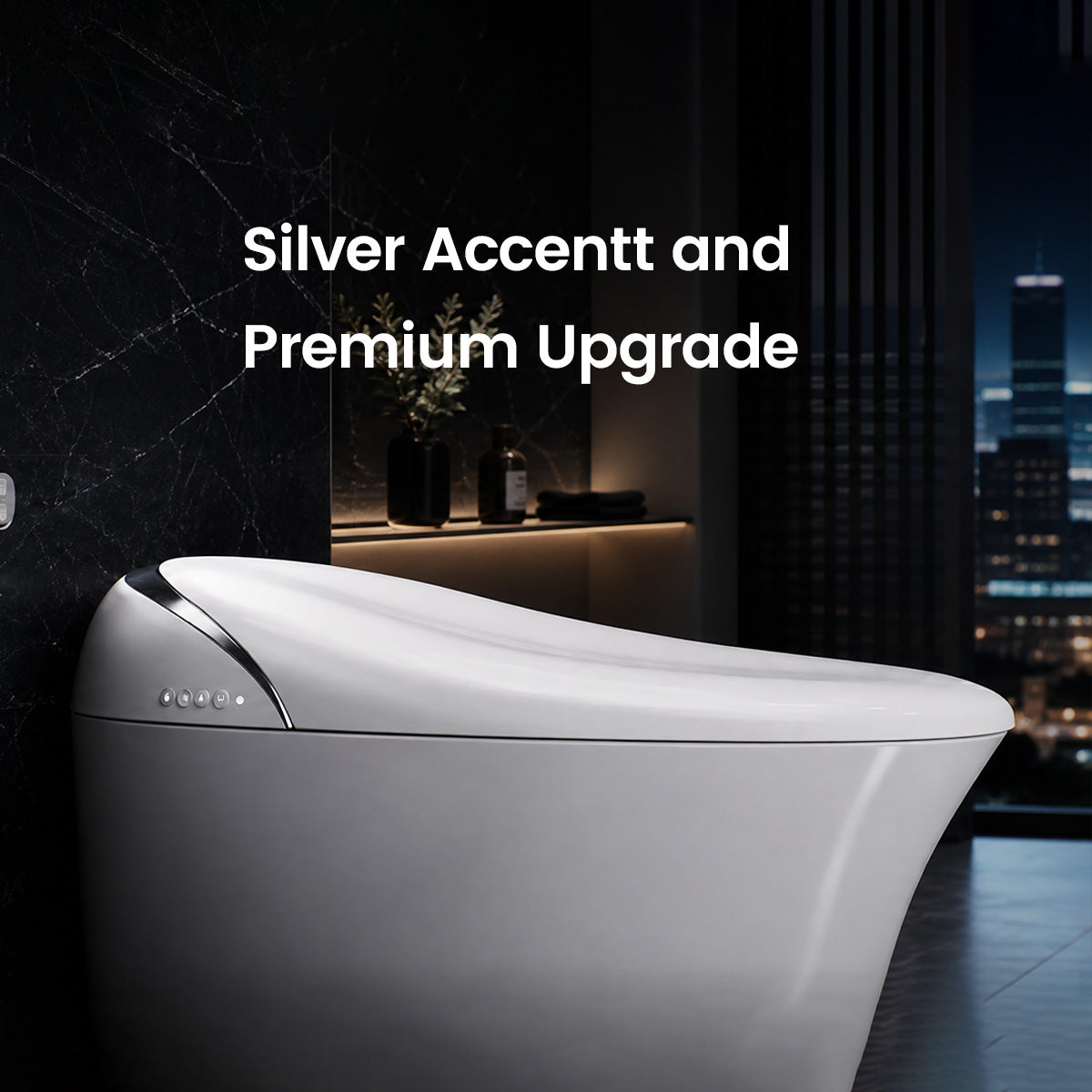 Trume Silver Zero-Pressure Smart Toilet