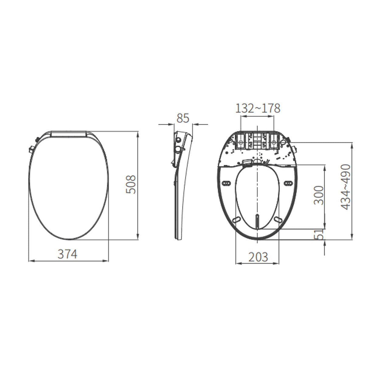 Cleanlite E1 Smart Bidet Seat