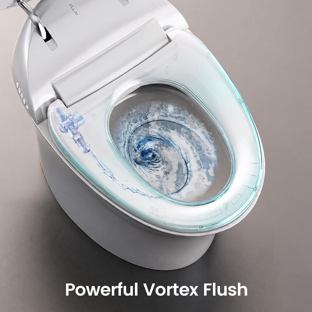 Trume White Zero-Pressure Smart Toilet