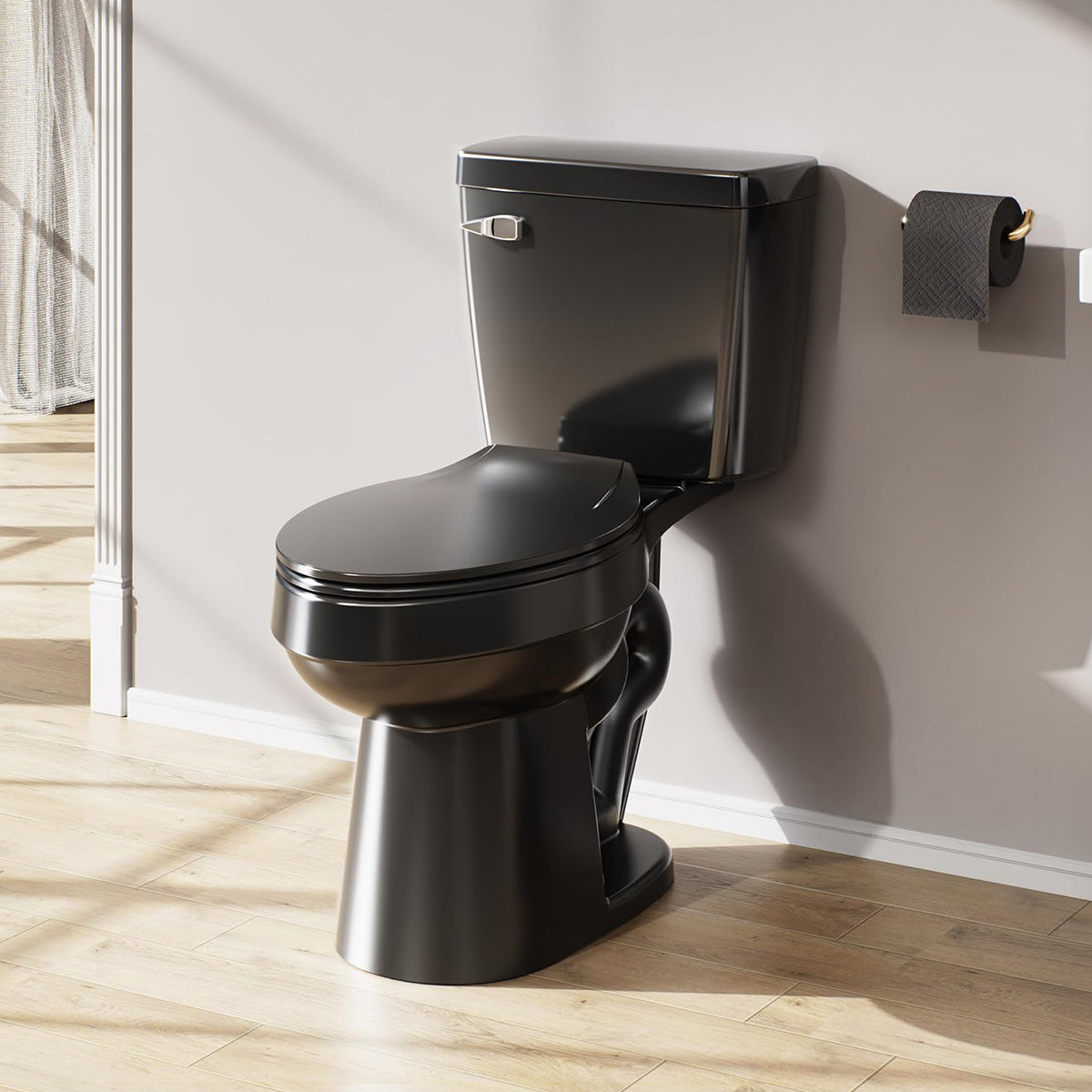 Blacklet Two-Piece Toilet