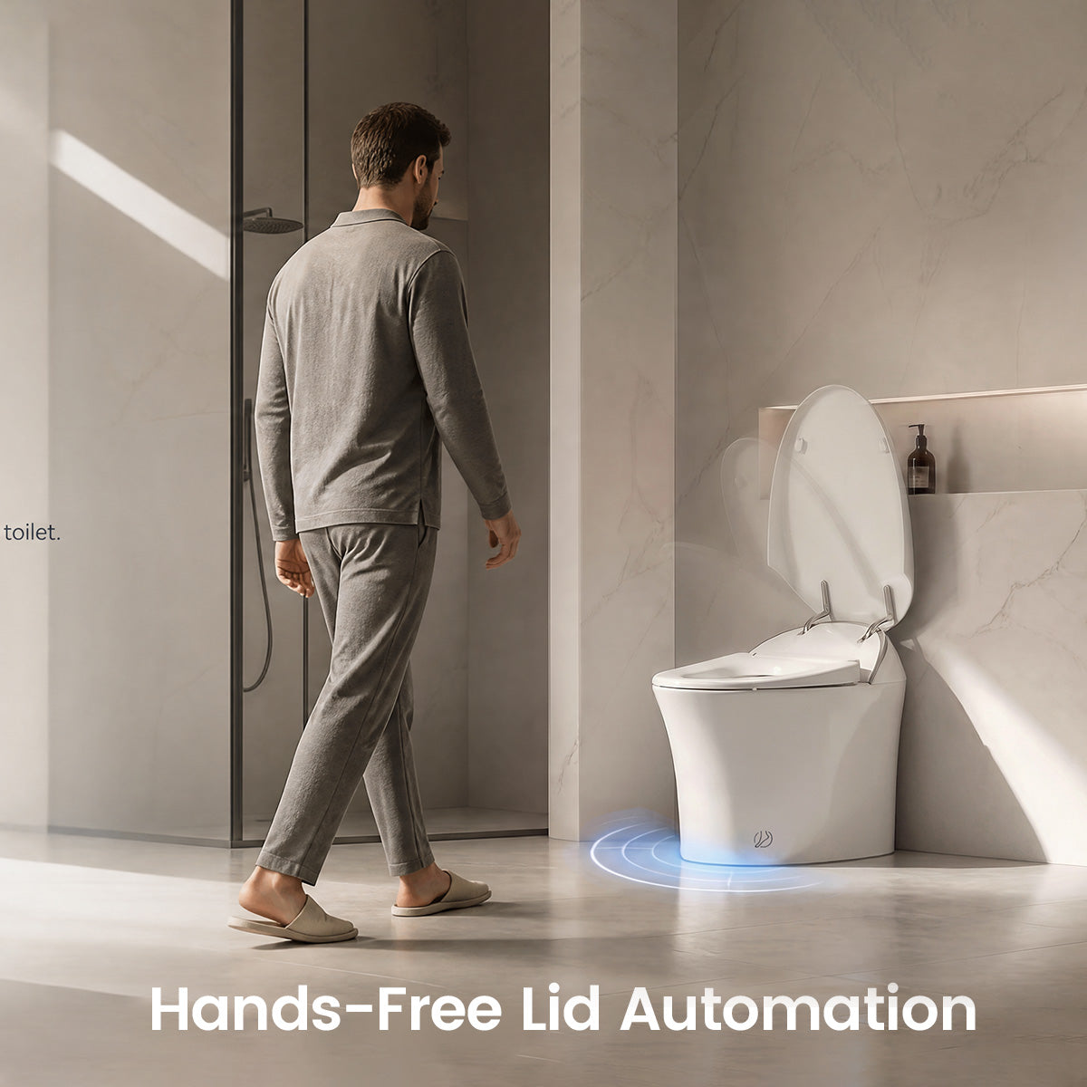 Trume Silver Zero-Pressure Smart Toilet