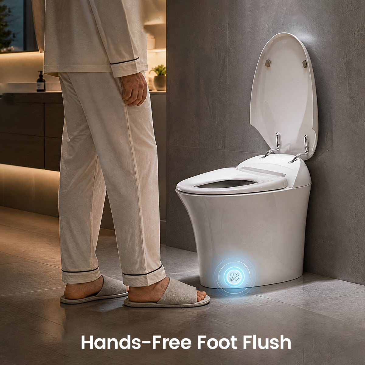 Trume White Zero-Pressure Smart Toilet