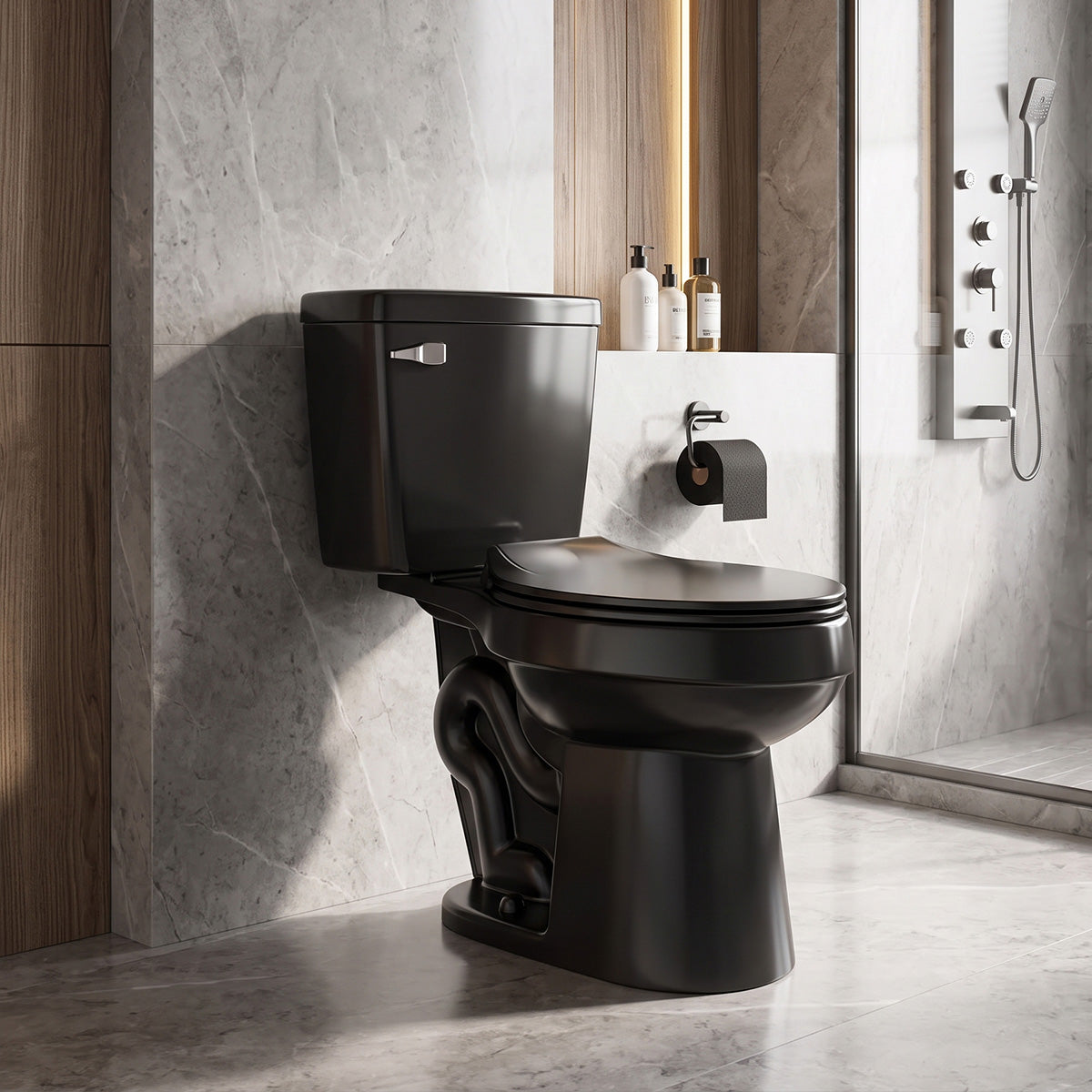 Blacklet Two-Piece Toilet