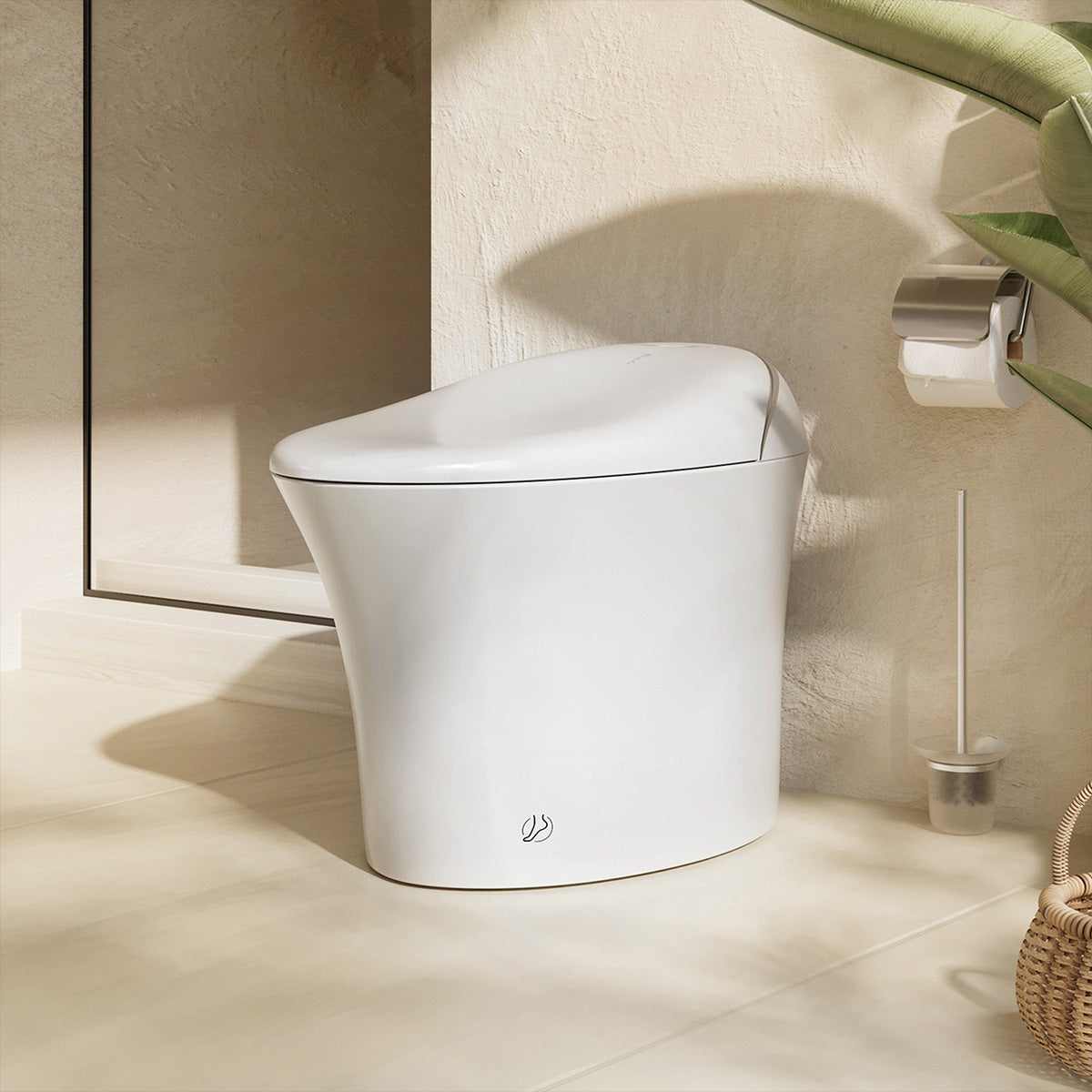 Trume Silver Zero-Pressure Smart Toilet