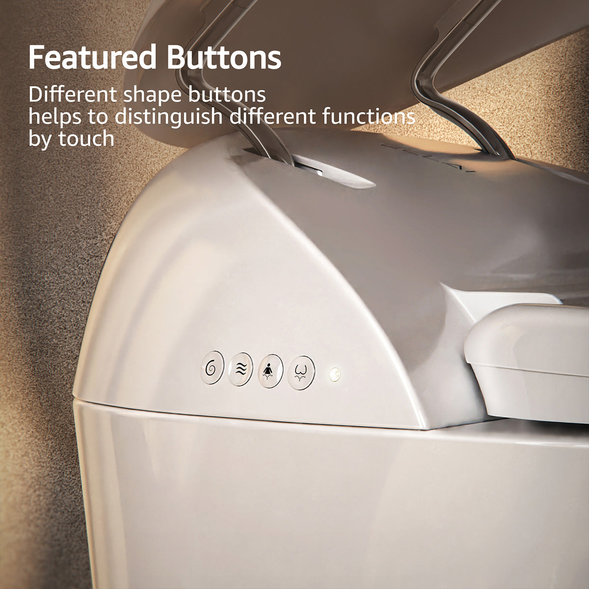 Trume White Zero-Pressure Smart Toilet